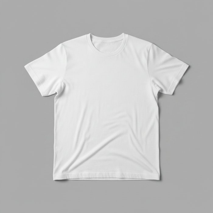 профессиональная фотография той же футболки, мягкое боковое освещение, естественные тени, яркие цвета, ткань видна в деталях, 4K, фотореализм