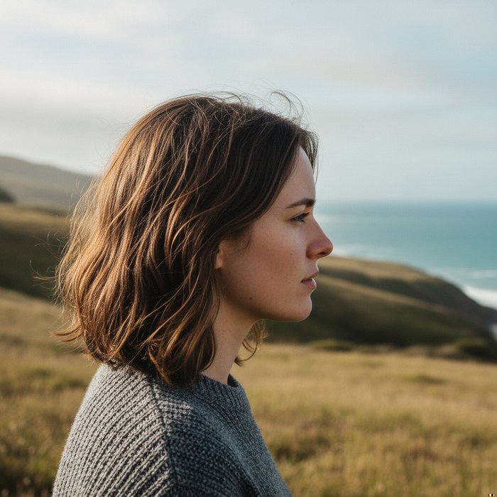 портрет пользователя в профильном кадре, расширенный по ширине, естественное освещение, высокие детали, фотореализм, 4K