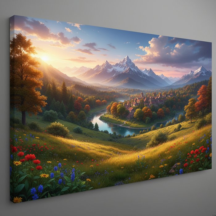 пейзажный снимок, расширенный до широкоформатного баннера, яркие цвета, детализированные детали, фотореализм, 4K