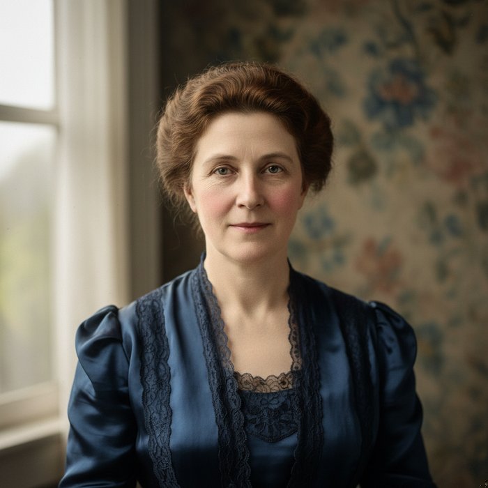 фотореалистичное восстановленное портретное фото в 4K, естественное освещение, высокая детализация, живые цвета, чёткие черты лица, без видимых дефектов